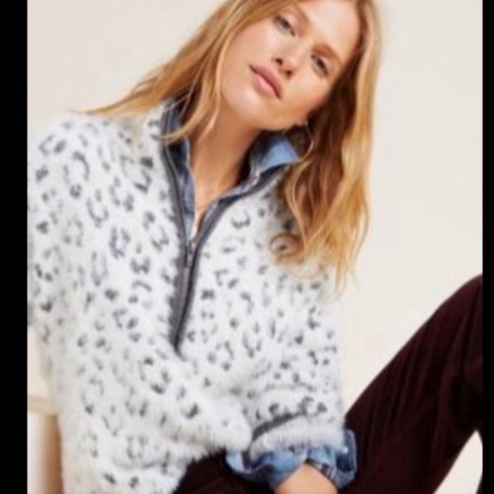 Anthro Half Zip